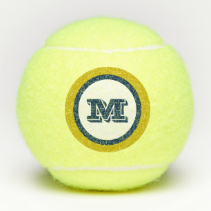 Play In Style Monogram Initial Sports Gift Tennis Balls