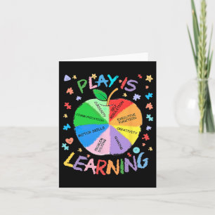 Play Is Learning Special Education Autism Awarenes Card