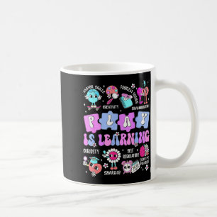 Play is learning teacher first day of school back coffee mug