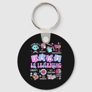 Play Is Learning Teacher First Day Of School Back Keychain