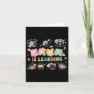 Play Is Learning Teacher Student First Day Back To Card