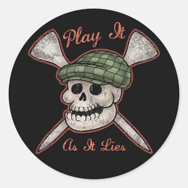 Play It As It Lies Classic Round Sticker (Front)
