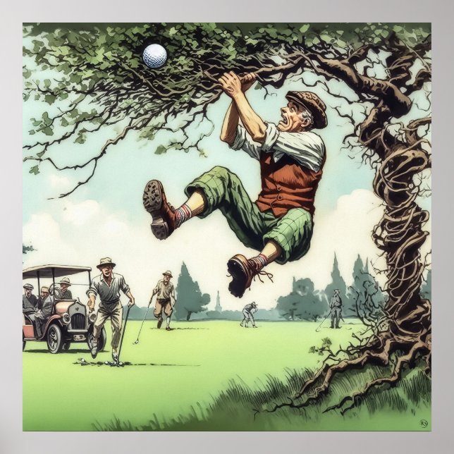 Play It Where It Lies - Golf Art Print (Front)
