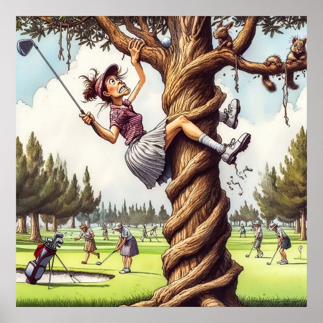 Play It Where It Lies - Golf Art Print (Front)
