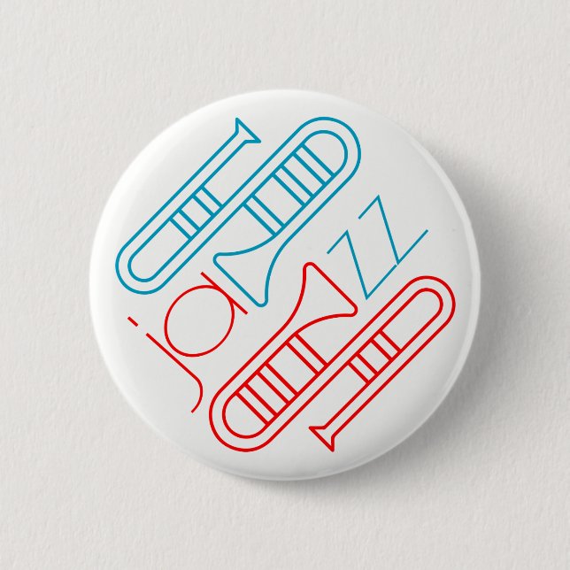 Play jazz 2 inch round button (Front)