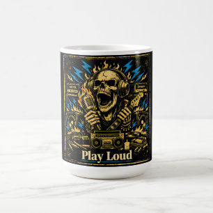 Play Loud – Volume Up Music Rebellion Coffee Mug