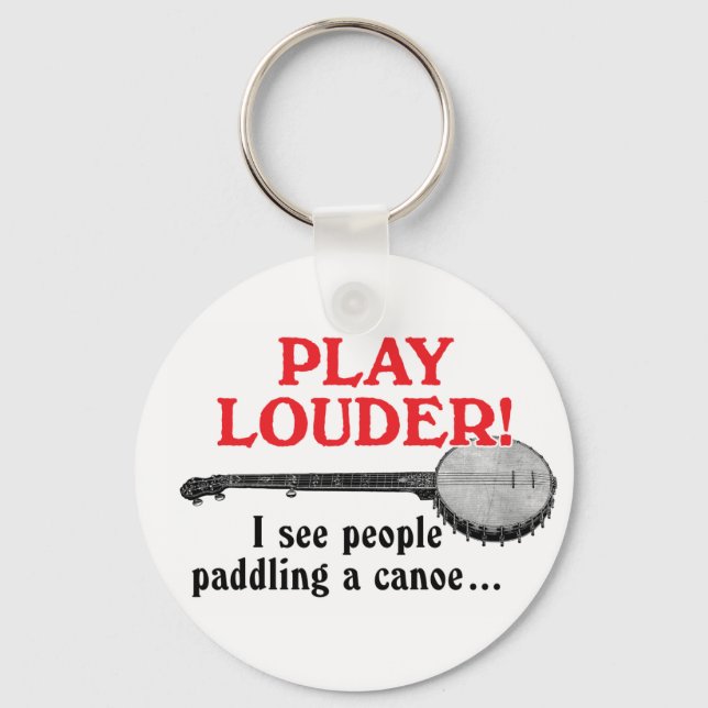 Play Louder Keychain (Front)