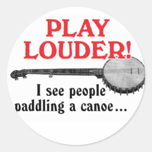 Play Louder Sticker