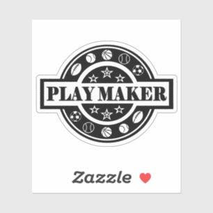 Play maker  Custom-Cut Vinyl Sticker