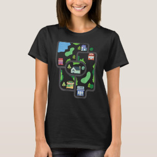 Play Mat On The Back Toy Car Street Back Massage T-Shirt