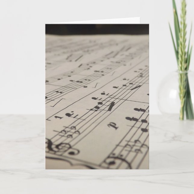 Play Me A Song Greeting Card (Front)