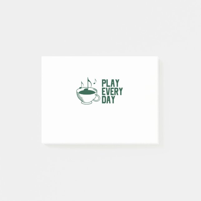 Play Music Everyday Post-it Notes (Front)