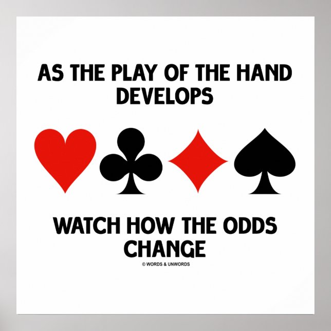 Play Of The Hand Develops Watch How Odds Change Poster (Front)