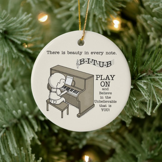 Play On Ceramic Ornament (Tree)