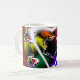 Play   Rainbow Fractal Art Wrap Coffee Mug