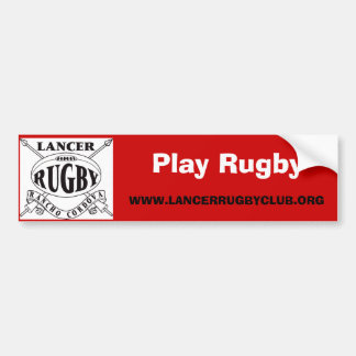 Play Rugby - Customized Bumper Sticker