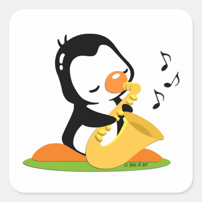 Play Saxophone Sticker (Front)