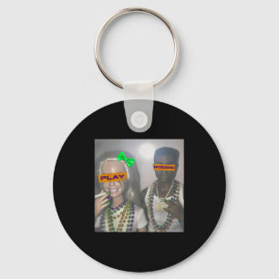 Play some boosie mardi gras beads new orleans keychain