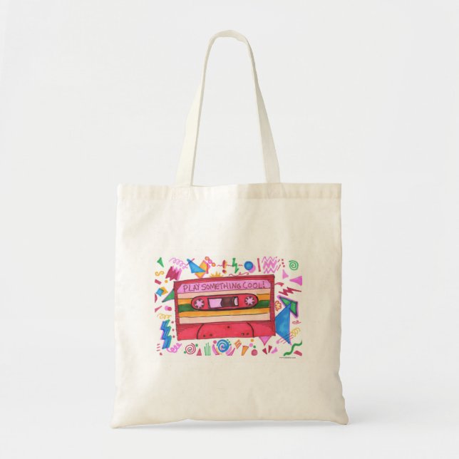 Play Something Cool Music Mixtape Marker Art  Tote Bag (Front)