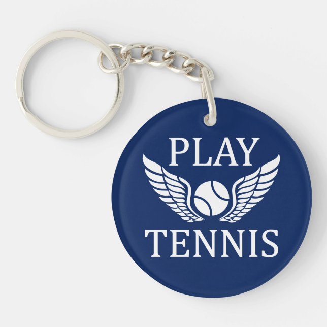 Play tennis keychain (Front)
