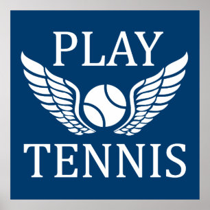 Play tennis poster