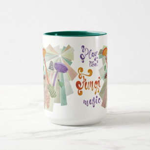 Play that Fungi Music (mushroom bagpipes III) Mug