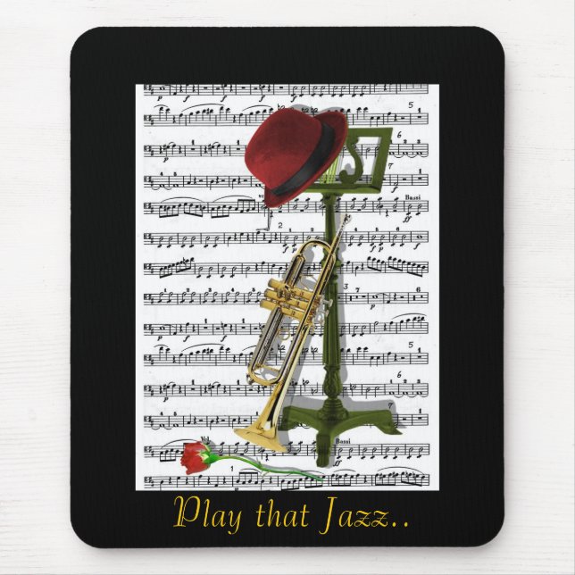 Play that Jazz Mouse Pad (Front)