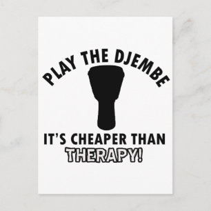 Play the  djembe postcard