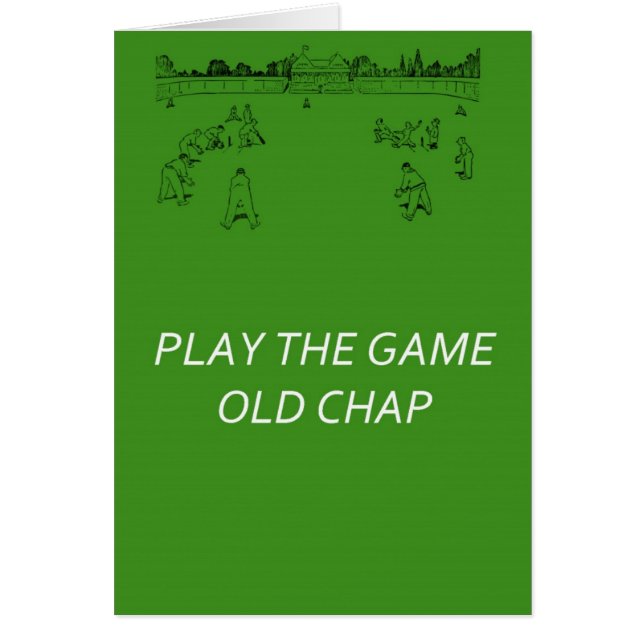 Play The Game Old Chap (Front)