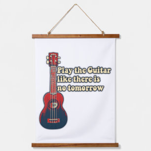 Play the guitar like there is no tomorrow. retro  hanging tapestry