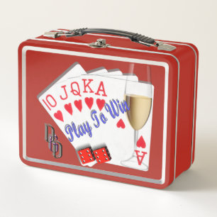 Play to Win Metal Lunch Box