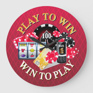 Play To Win Wall Clocks Options