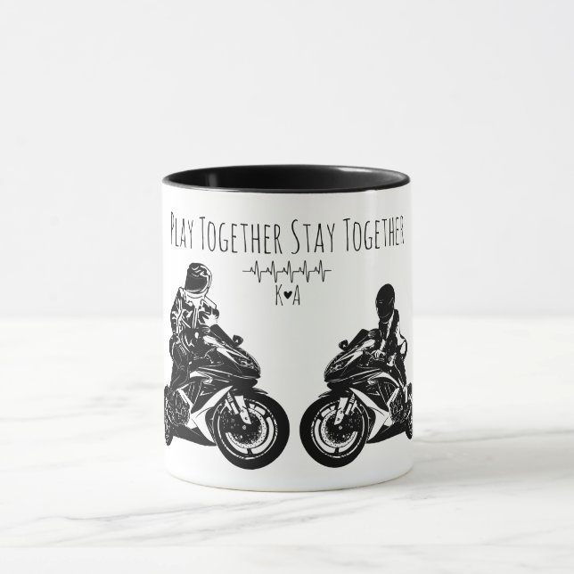 Play Together...Personalized Motorcycle Mug (Center)