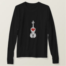 Play Violin from the Heart Ladies Long Sleeve