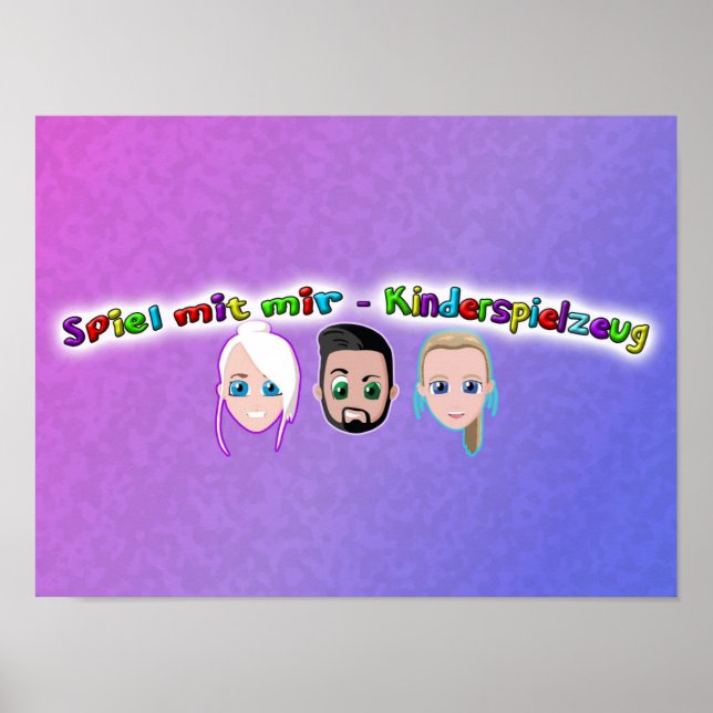 Play with me children's toy poster (Front)