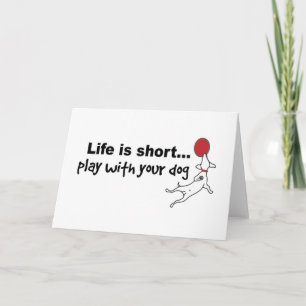 Play with Your Dog Card