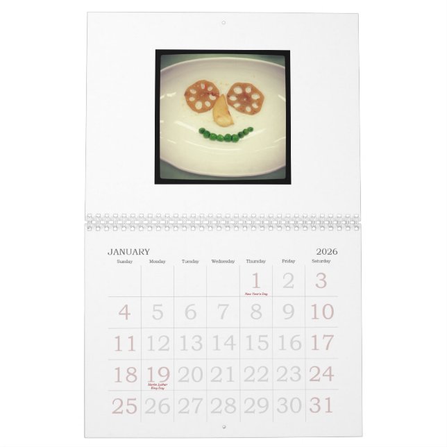 Play With Your Food Calendar (Jan 2026)