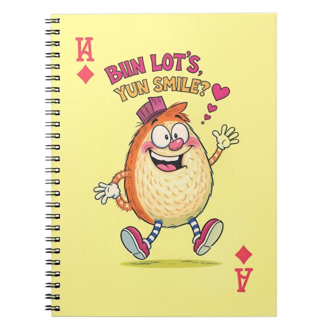 Play Your Style – Funny Card Notebook (Front)