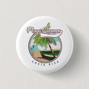 Playa carmen Costa rica 1 Inch Round Button