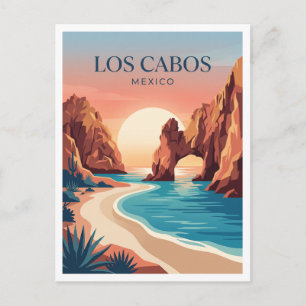 Playa del Amor Cabo San Lucas Mexico Postcard