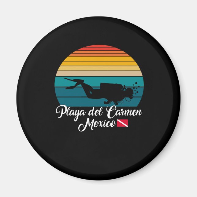 Playa del Carmen Mexico Diving Magnet (Front)
