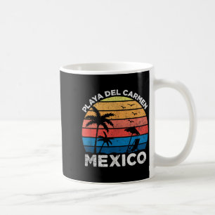 Playa Del Carmen Mexico Retro Vintage Vacation Coffee Mug