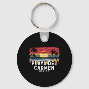 Playa Del Carmen Mexico Surfboard Beach Keychain