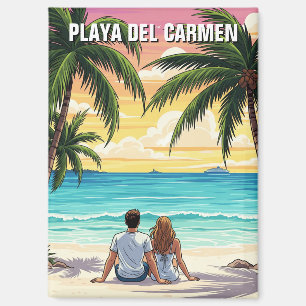 Playa Del Carmen Mexico Travel Beach Magnet