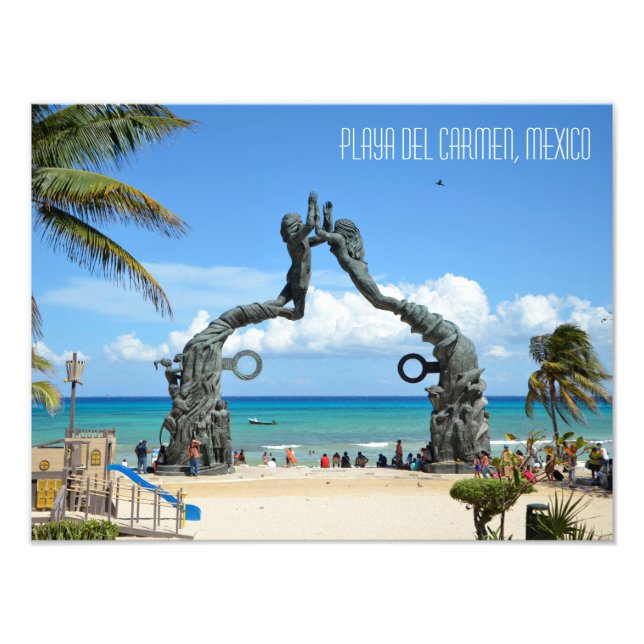 Playa del Carmen Riviera Maya Mexico Travel Photo Print (Front)