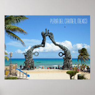 Playa del Carmen Riviera Maya Mexico Travel Poster