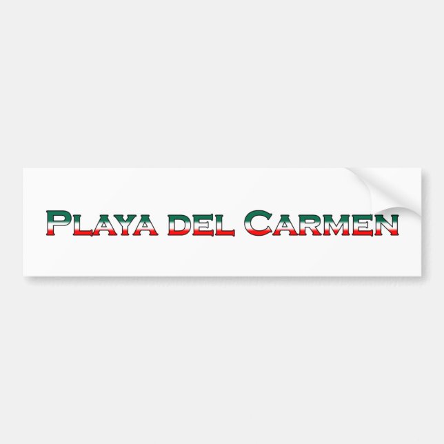 Playa del Carmen (text logo) Bumper Sticker (Front)