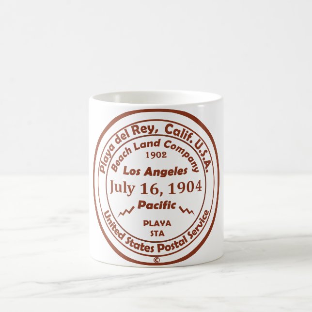 Playa del Rey is Born - July 16, 1904 Coffee Mug (Center)