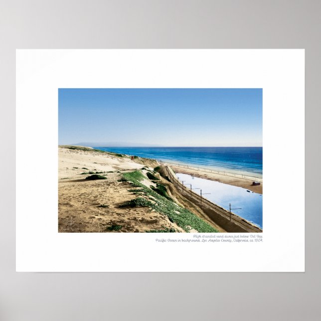 Playa del Rey Lagoon, 1904 - Southerly View Poster (Front)