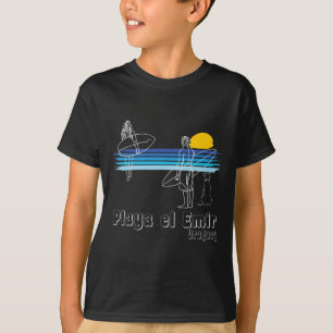 Playa El Emir Uruguay, Surfing Beach Surf Guy Girl T-Shirt